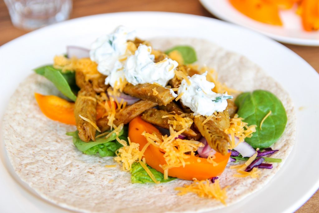 Wrap met vegetarische shoarma