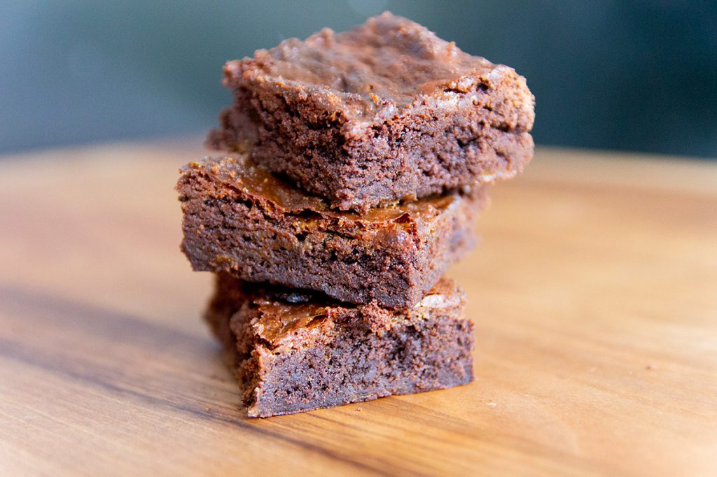 Smeuïge brownies met dulce de leche