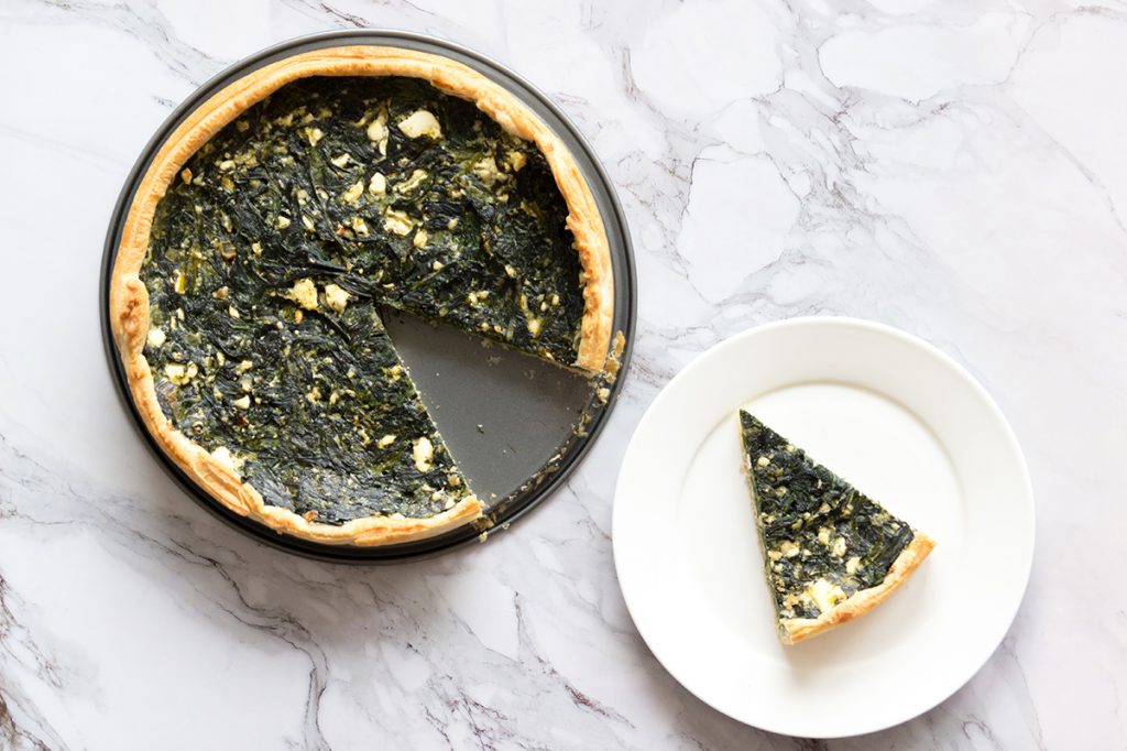 Spinazietaart met feta