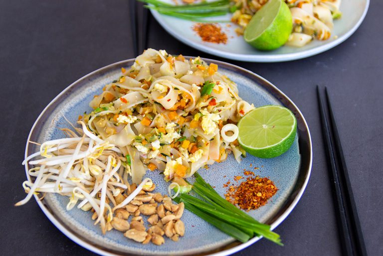 pad thai met groente